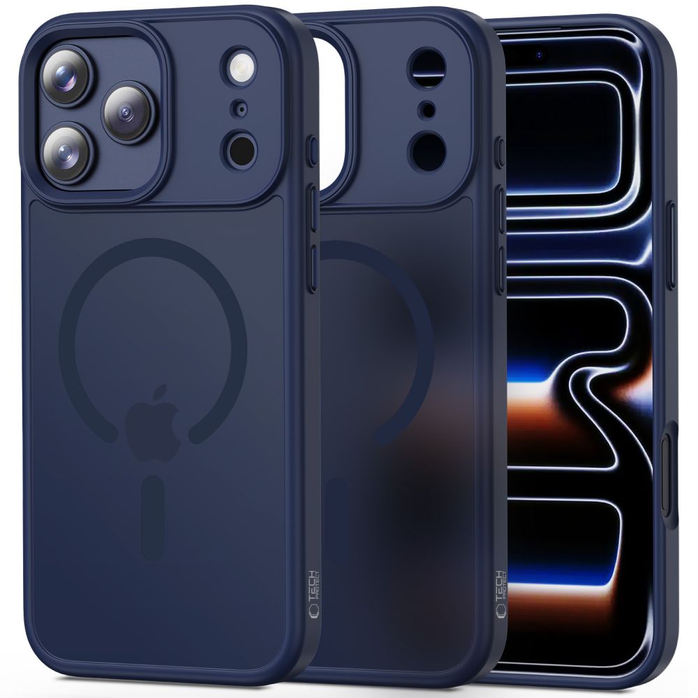 Tech-Protect MagMat MagSafe Dėklas, skirtas iPhone 17 Pro - Navy Blue -- iPhone 17 Pro