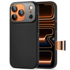 Tech-Protect Kevlar Aramid MagSafe dėklas iPhone 17 Pro Max – juodas -- iPhone 17 Pro Max