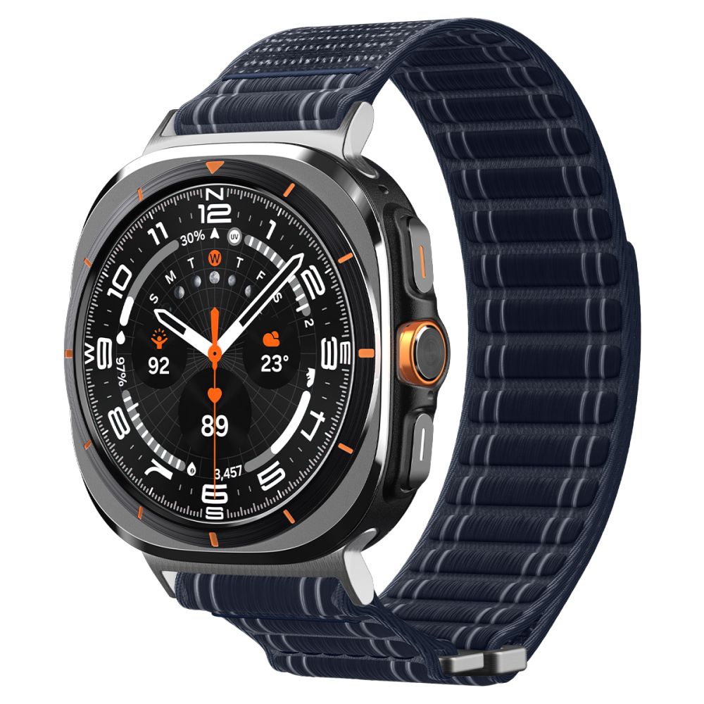 Spigen WBF0 dirželis, skirtas Samsung Galaxy Watch Ultra 47mm - tamsiai mėlynas