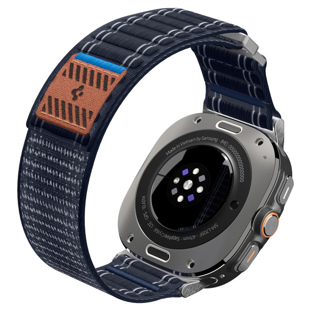 Spigen WBF0 dirželis, skirtas Samsung Galaxy Watch Ultra 47mm - tamsiai mėlynas