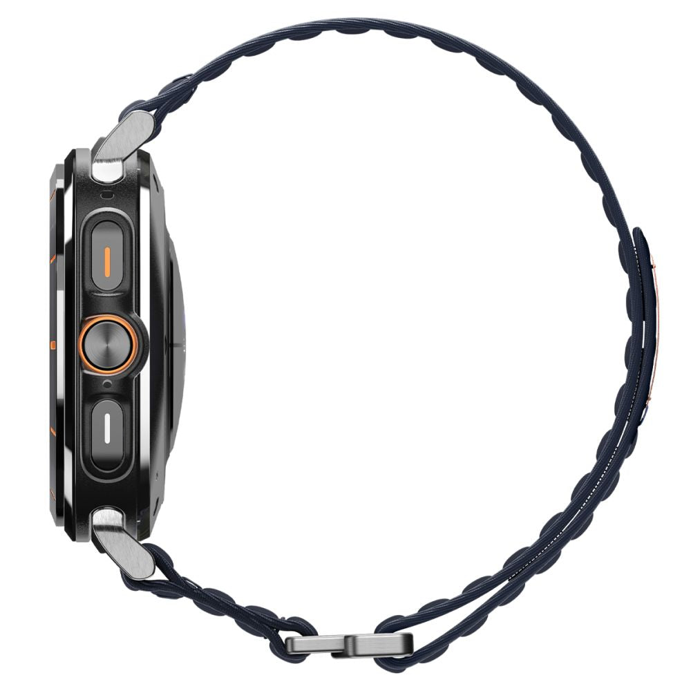 Spigen WBF0 dirželis, skirtas Samsung Galaxy Watch Ultra 47mm - tamsiai mėlynas