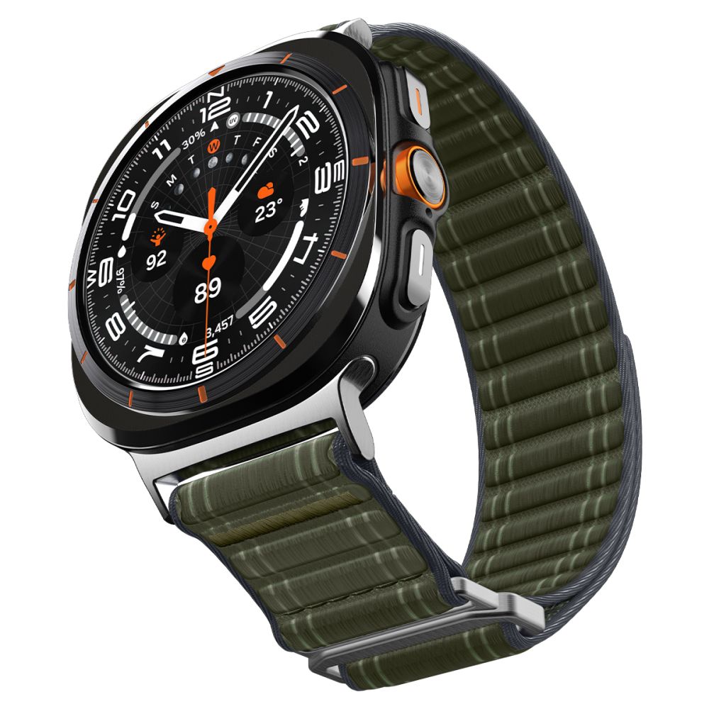 Spigen WBF0 dirželis, skirtas Samsung Galaxy Watch Ultra 47mm – žalias