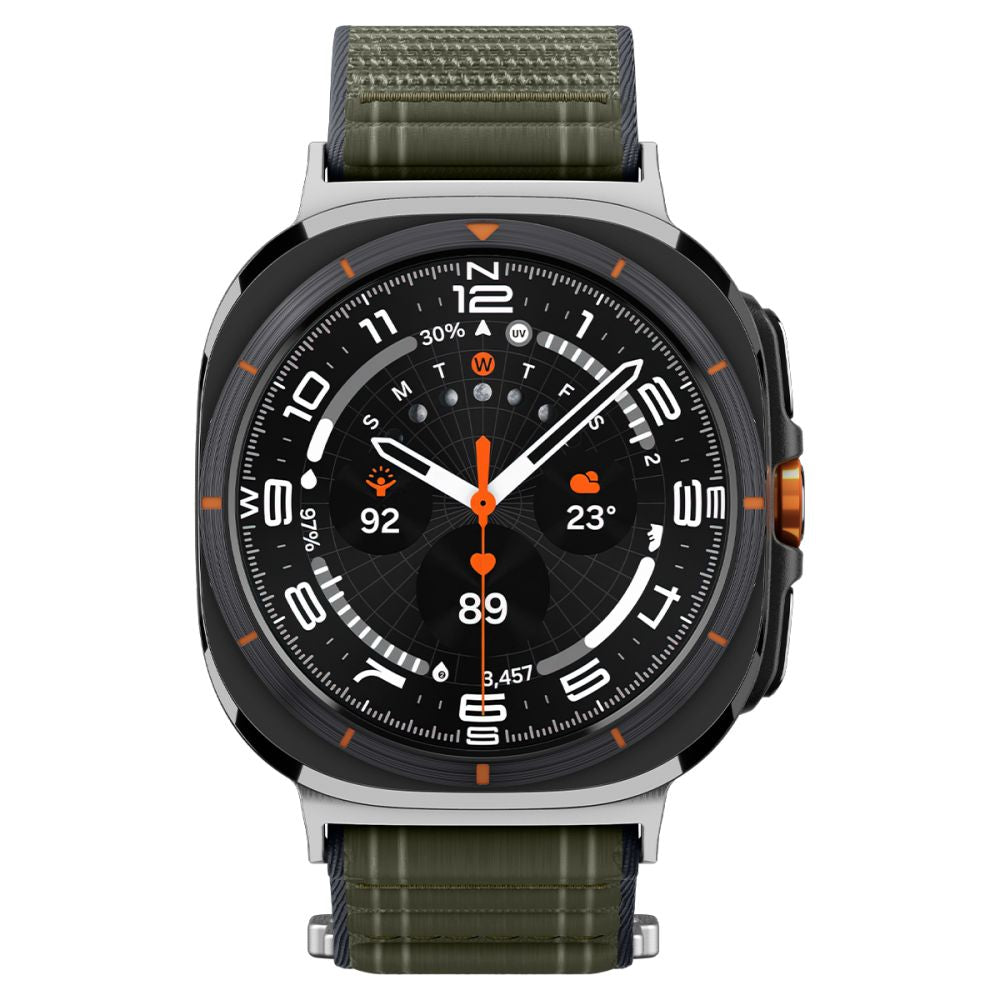 Spigen WBF0 dirželis, skirtas Samsung Galaxy Watch Ultra 47mm – žalias