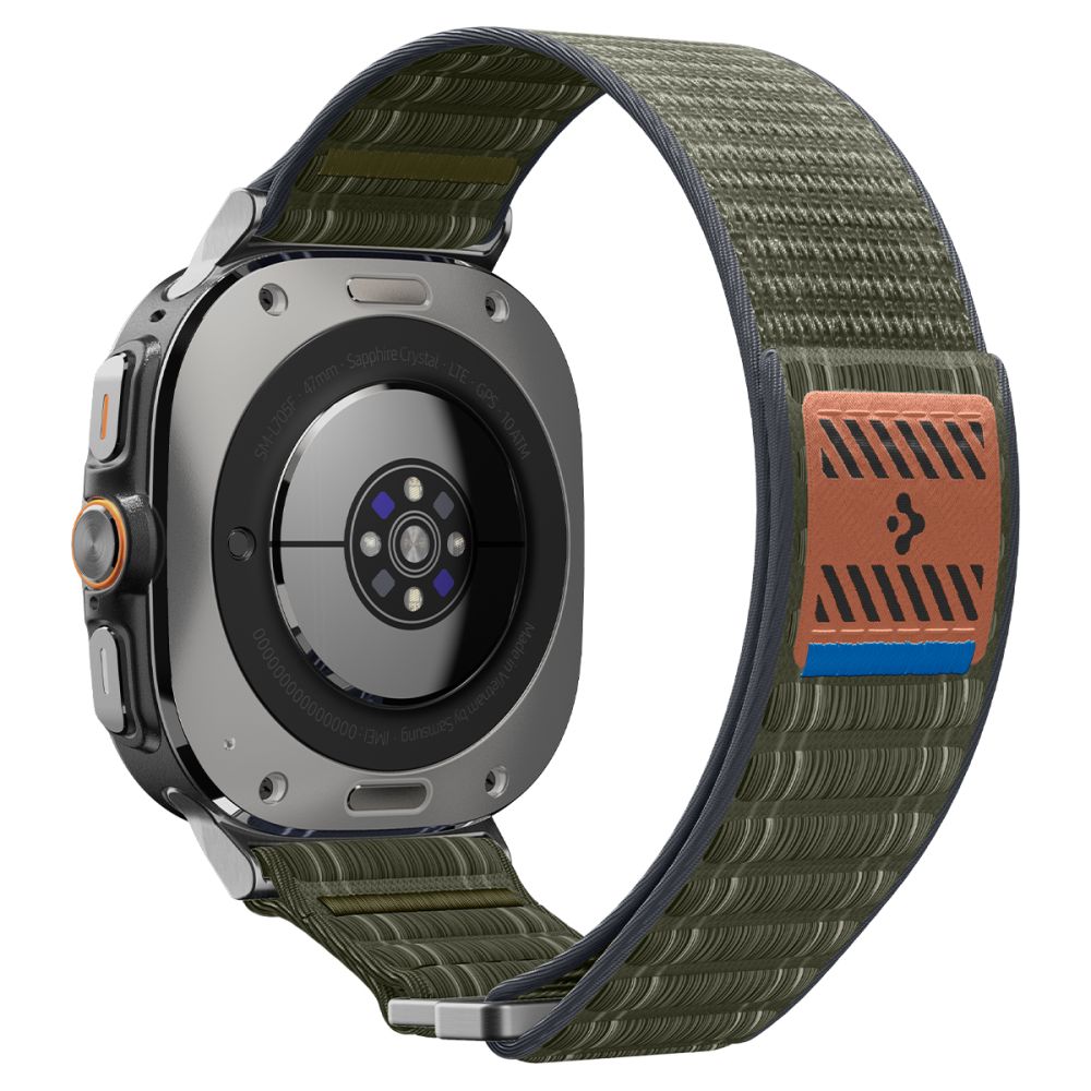 Spigen WBF0 dirželis, skirtas Samsung Galaxy Watch Ultra 47mm – žalias