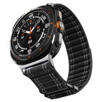 Spigen WBF0 dirželis, skirtas Samsung Galaxy Watch Ultra 47mm – juodas