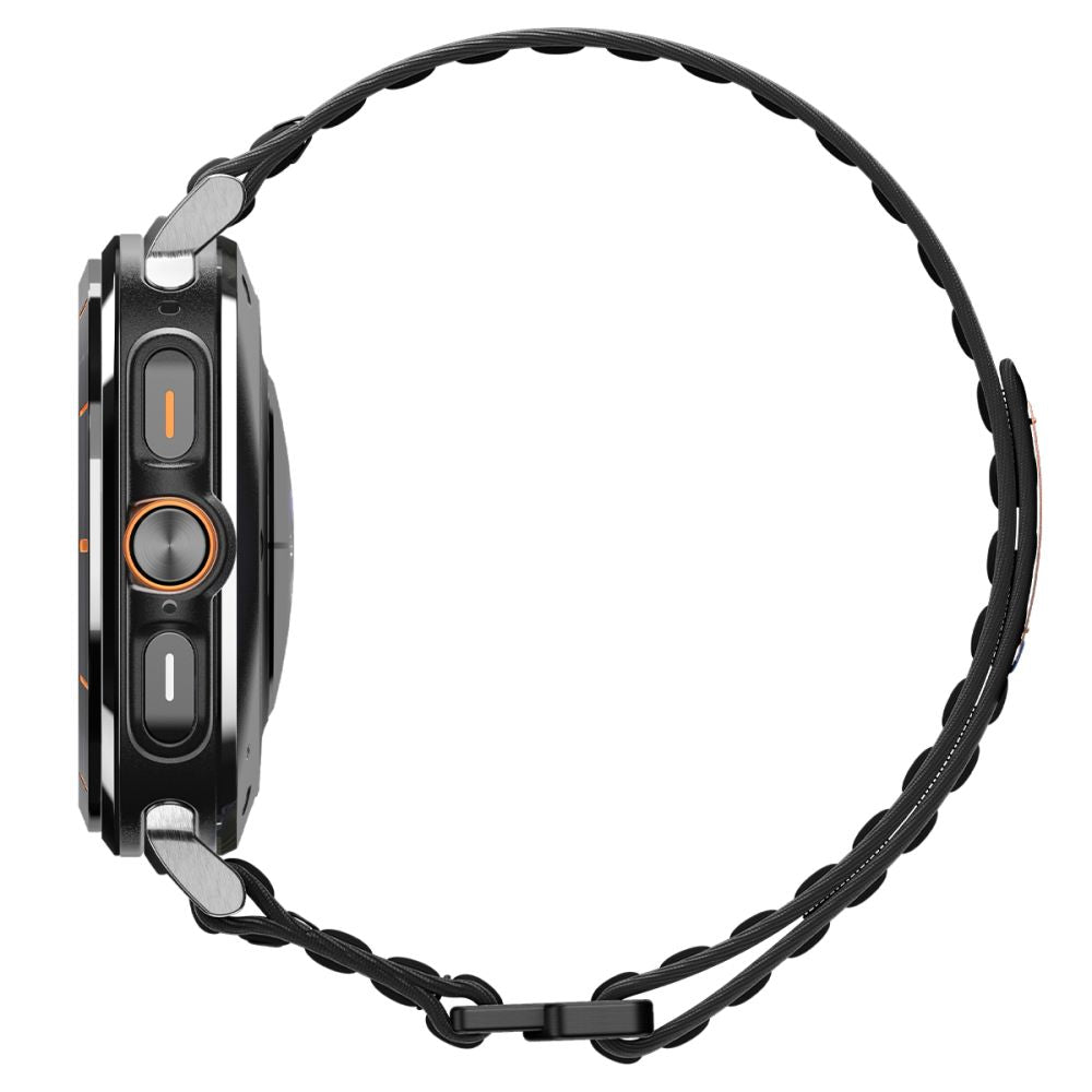 Spigen WBF0 dirželis, skirtas Samsung Galaxy Watch Ultra 47mm – juodas
