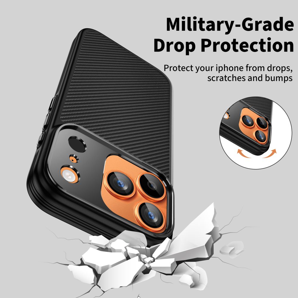 Tech-Protect Kevlar MagSafe dėklas iPhone 17 Pro – juodas -- iPhone 17 Pro
