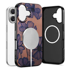 Tech-Protect Lamano MagSafe dėklas iPhone 17 – rudas/violetinis -- iPhone 17