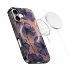 Tech-Protect Lamano MagSafe dėklas iPhone 17 – rudas/violetinis -- iPhone 17