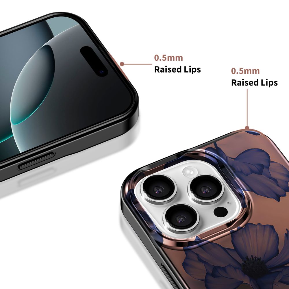 Tech-Protect Lamano MagSafe dėklas iPhone 16 Pro Max – rudas-violetinis -- iPhone 16 Pro Max
