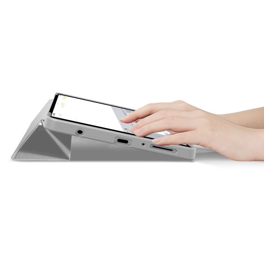 TechProtect SmartCase dėklas Galaxy Tab A9/A11 8.7 – pilkas -- Samsung Galaxy Tab A9