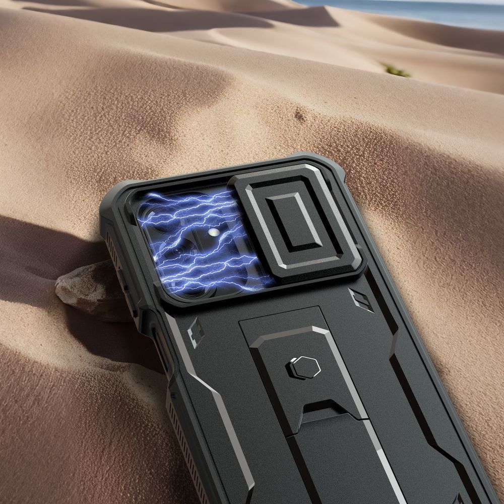 Tech-Protect Kevlar Cam+ dėklas Samsung Galaxy A17 4G/5G – juodas -- Samsung Galaxy A17
