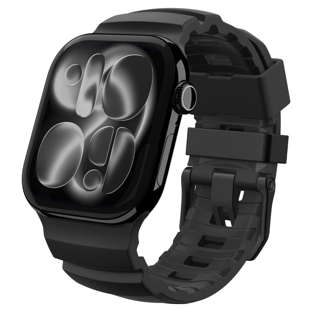 Spigen WBS2 dirželis, skirtas Apple Watch 44/45/46/49 mm – juodas
