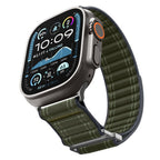 Spigen WBF0 dirželis, skirtas Apple Watch 44/45/46/49 mm – žalias