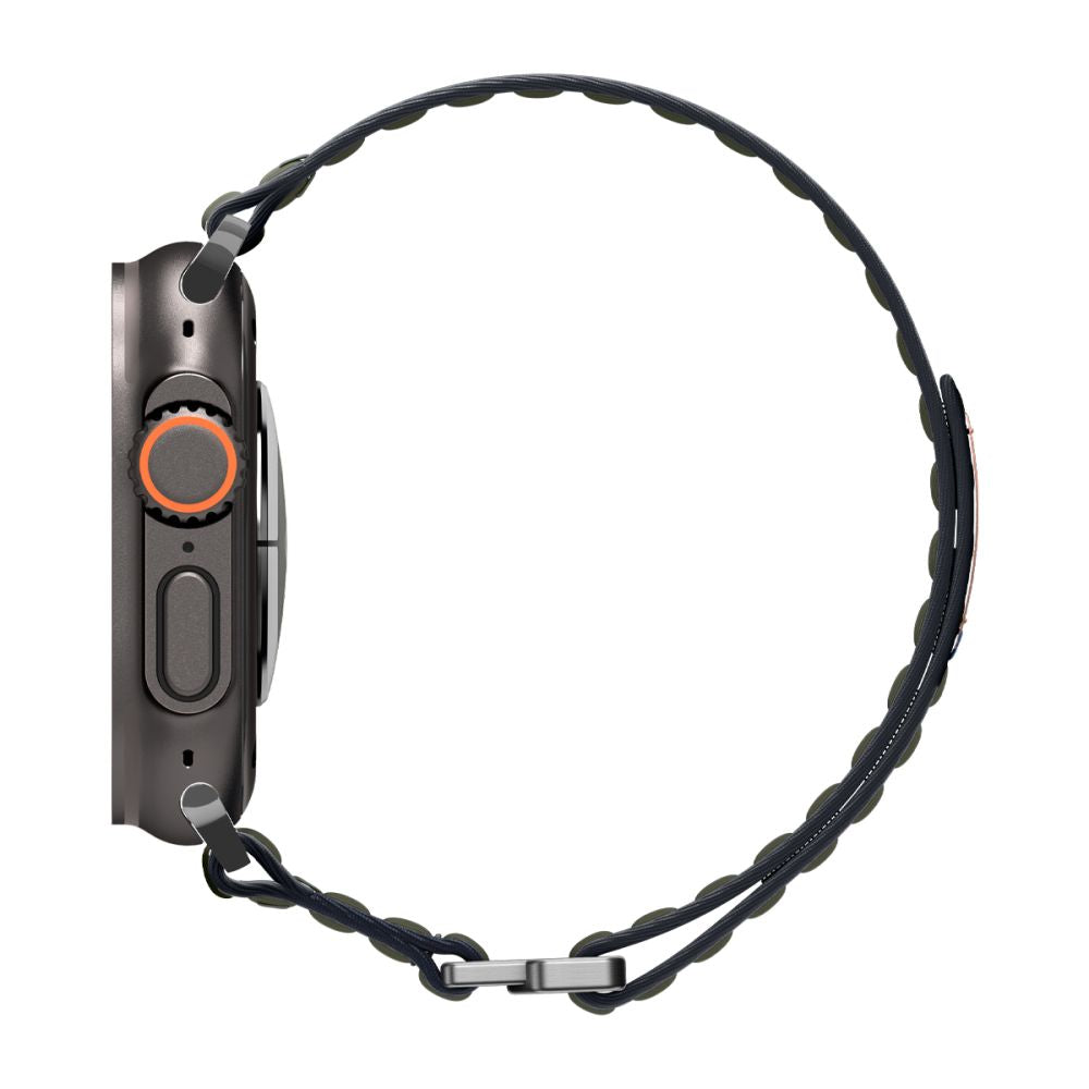 Spigen WBF0 dirželis, skirtas Apple Watch 44/45/46/49 mm – žalias