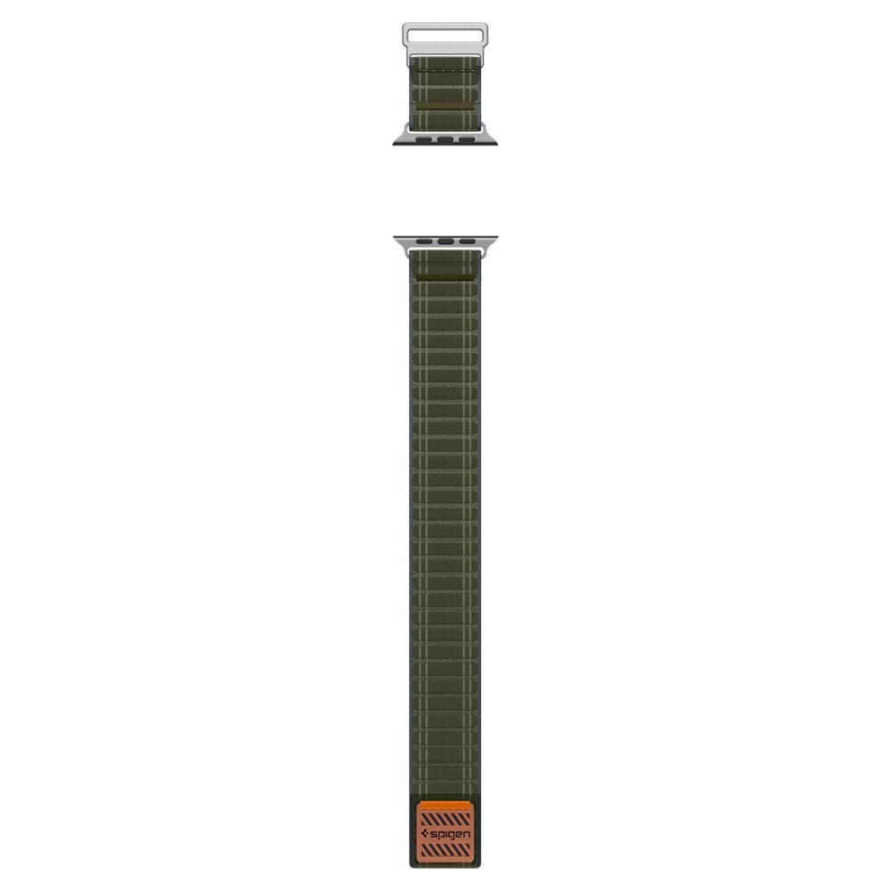 Spigen WBF0 dirželis, skirtas Apple Watch 44/45/46/49 mm – žalias