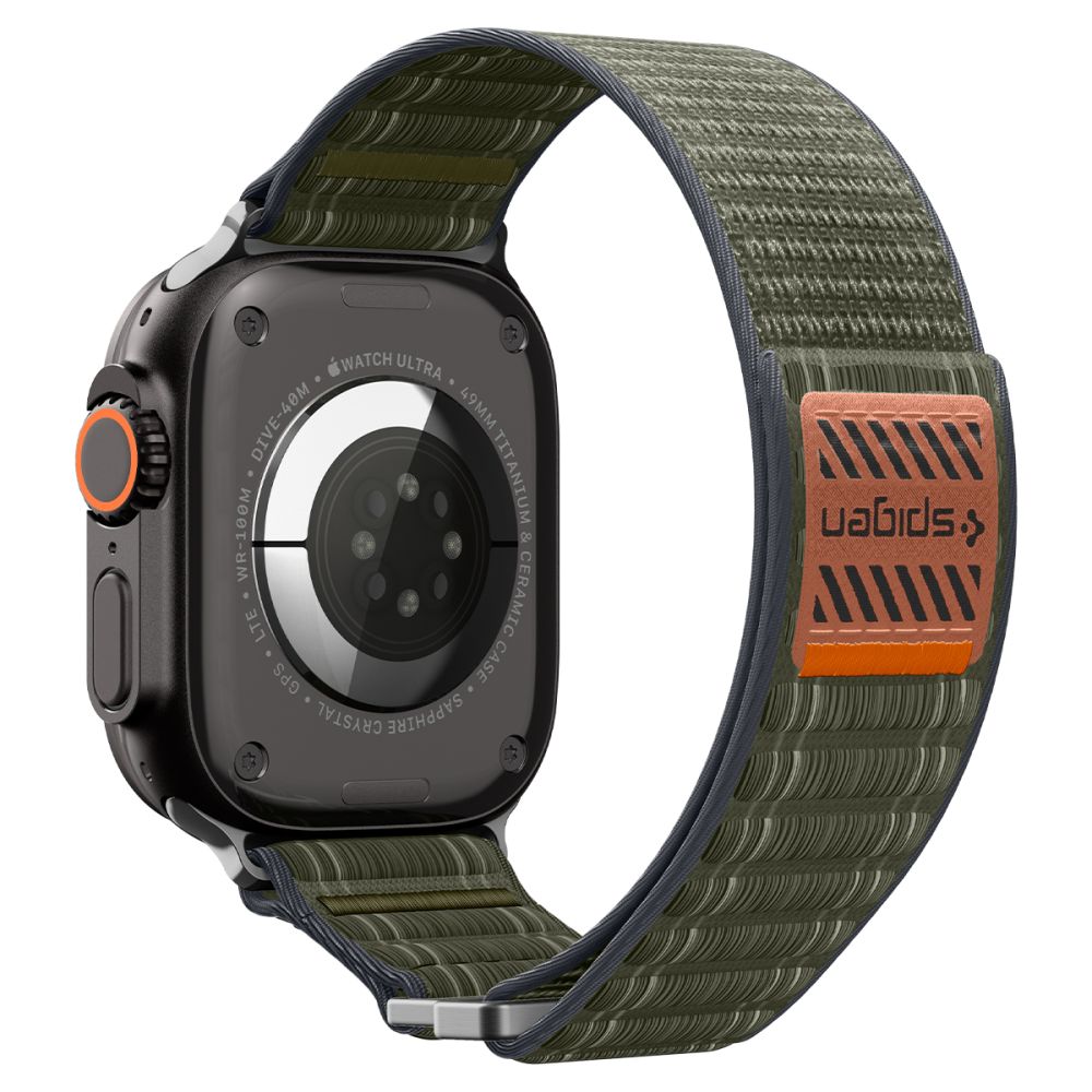 Spigen WBF0 dirželis, skirtas Apple Watch 44/45/46/49 mm – žalias