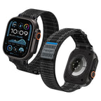 Spigen WBF0 dirželis, skirtas Apple Watch 44/45/46/49 mm – juodas