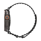 Spigen WBF0 dirželis, skirtas Apple Watch 44/45/46/49 mm – juodas