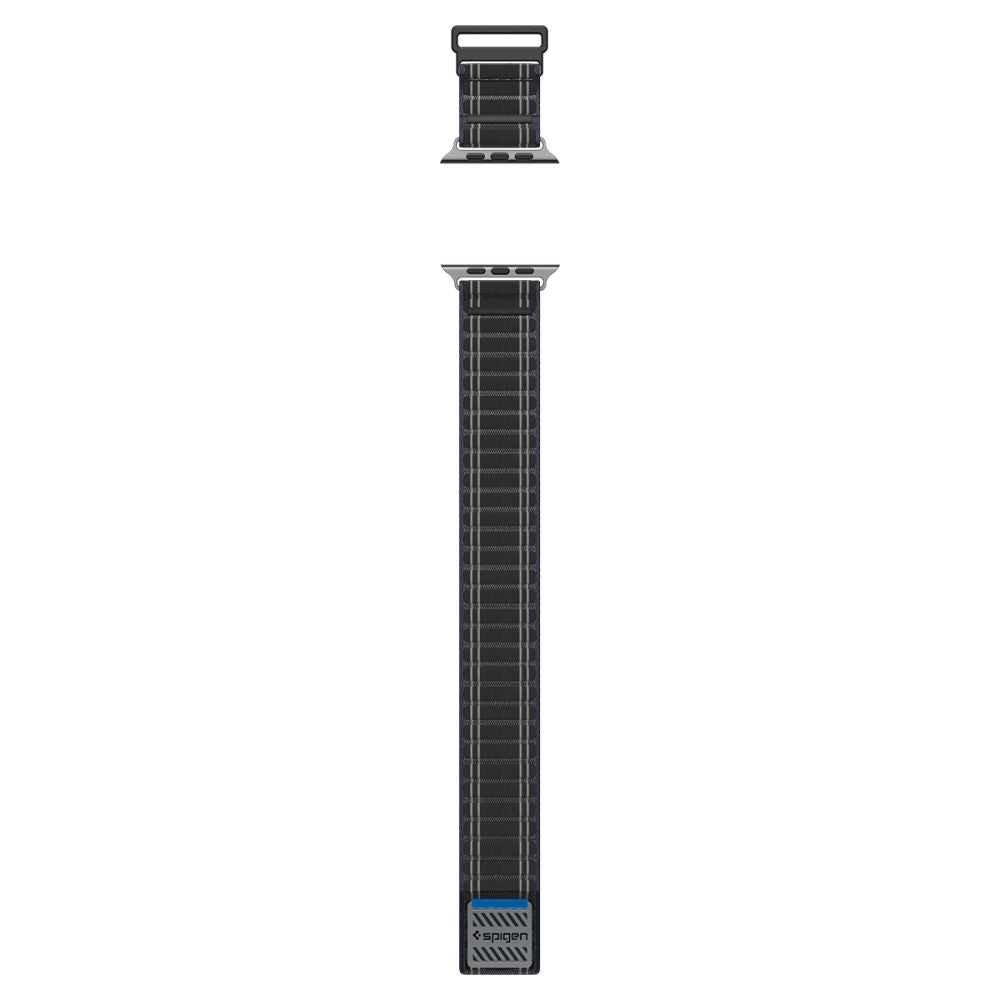 Spigen WBF0 dirželis, skirtas Apple Watch 44/45/46/49 mm – juodas
