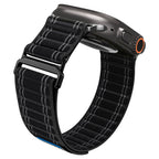 Spigen WBF0 dirželis, skirtas Apple Watch 44/45/46/49 mm – juodas