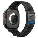 Spigen WBF0 dirželis, skirtas Apple Watch 44/45/46/49 mm – juodas