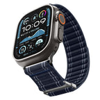 Spigen WBF0 dirželis, skirtas Apple Watch 44/45/46/49 mm – tamsiai mėlynas