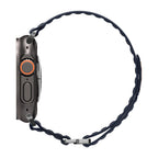 Spigen WBF0 dirželis, skirtas Apple Watch 44/45/46/49 mm – tamsiai mėlynas