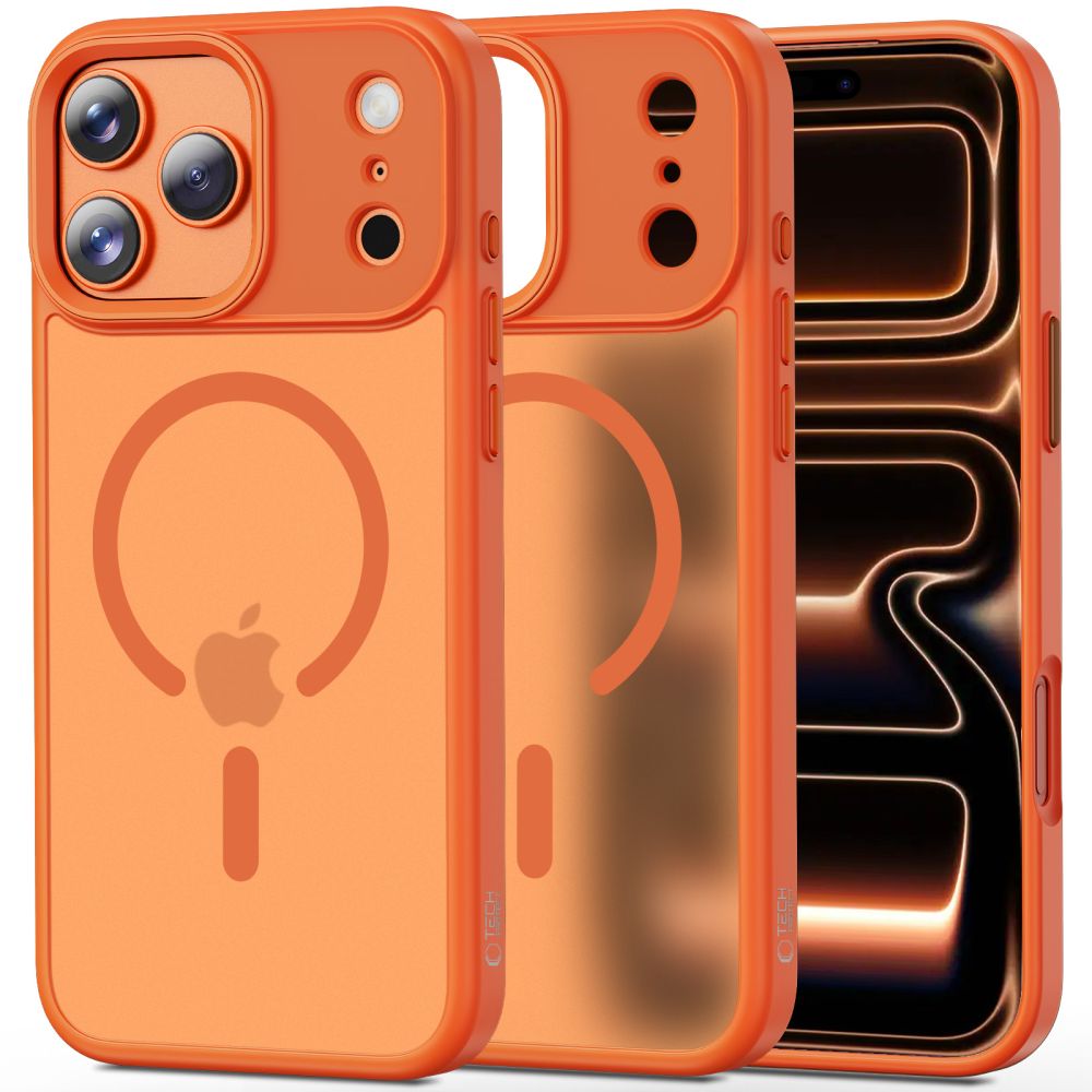 Tech-Protect MagMat MagSafe dėklas iPhone 17 Pro Max – oranžinis -- iPhone 17 Pro Max