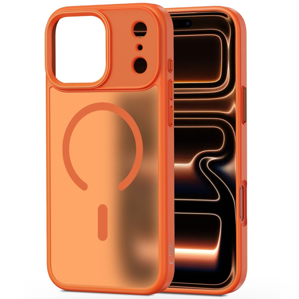 Tech-Protect MagMat MagSafe dėklas iPhone 17 Pro Max – oranžinis -- iPhone 17 Pro Max