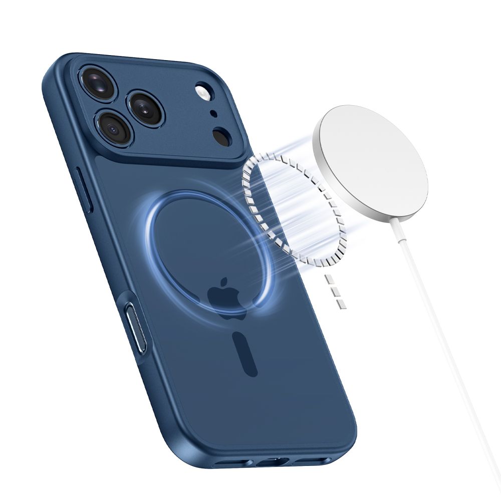 Tech-Protect BasicMag MagSafe Dėklas, skirtas iPhone 17 Pro Max - Navy Blue -- iPhone 17 Pro Max