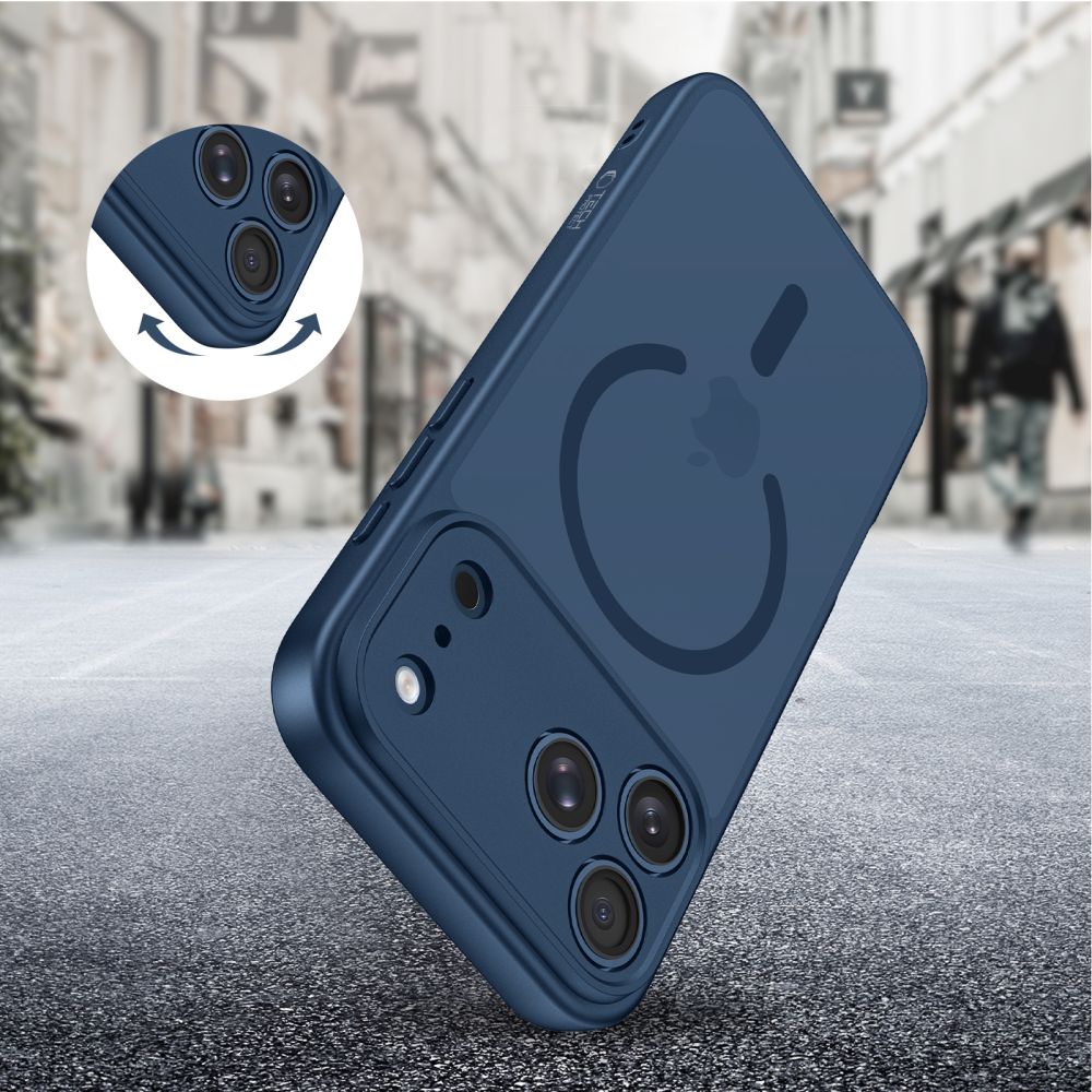 Tech-Protect BasicMag MagSafe Dėklas, skirtas iPhone 17 Pro Max - Navy Blue -- iPhone 17 Pro Max