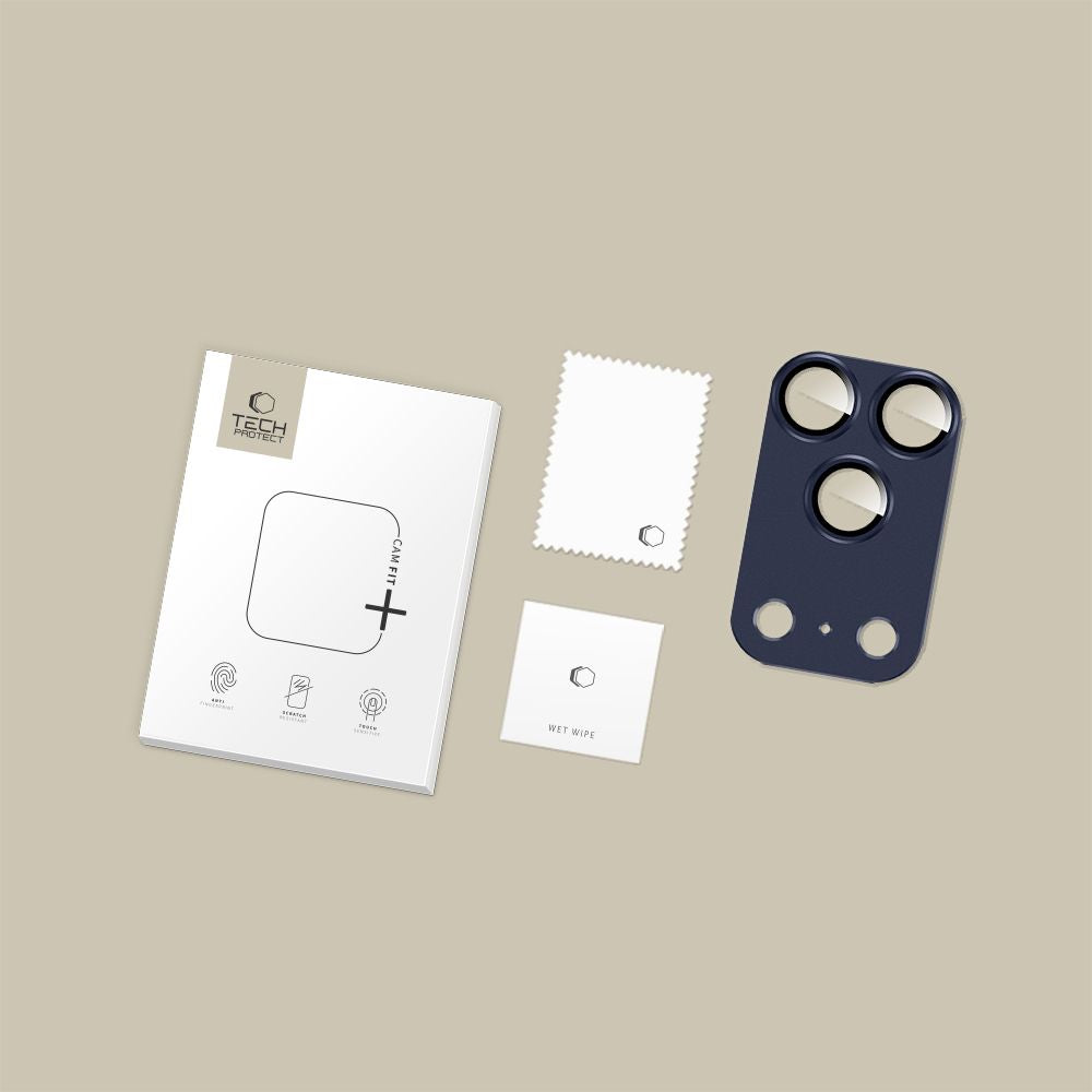 Tech-Protect Camfull Fit+ lęšių stiklas iPhone 17 Pro – mėlynas -- iPhone 17 Pro