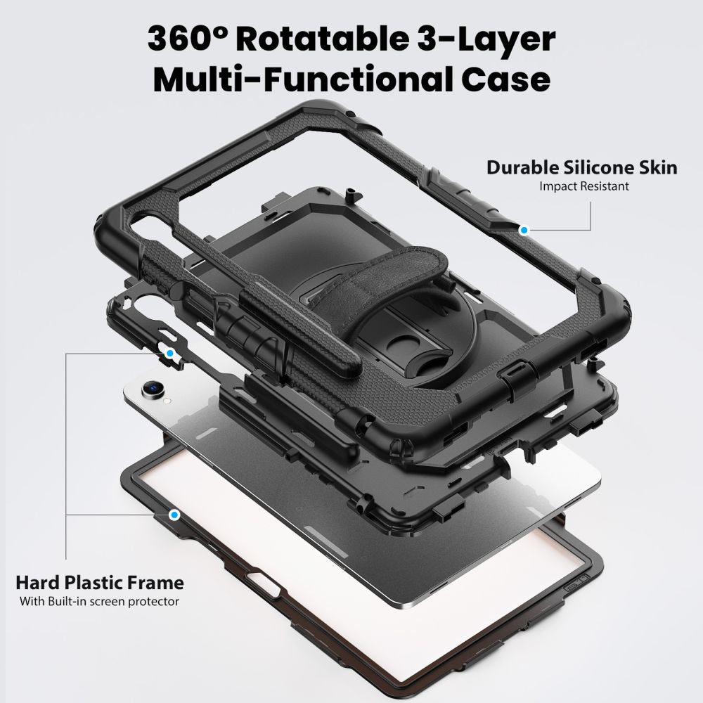 Tech-Protect Solid dėklas Galaxy Tab S11 11.0 – juodas -- Samsung Galaxy Tab S11