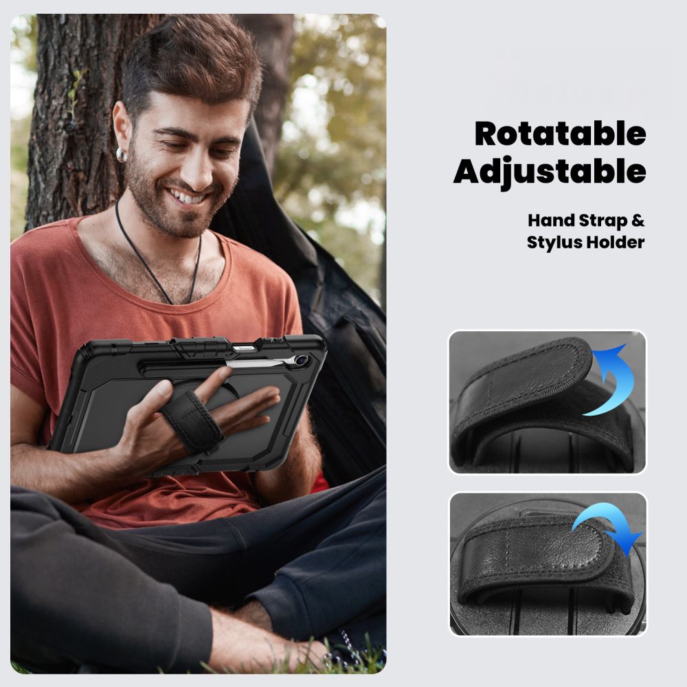 Tech-Protect Solid dėklas Galaxy Tab S11 11.0 – juodas -- Samsung Galaxy Tab S11
