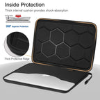 Tech-Protect Hardpouch dėklas 13–14" – juodas/oranžinis -- Others