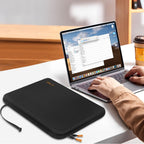 Tech-Protect Hardpouch dėklas 15–16" – juoda/oranžinė -- Others