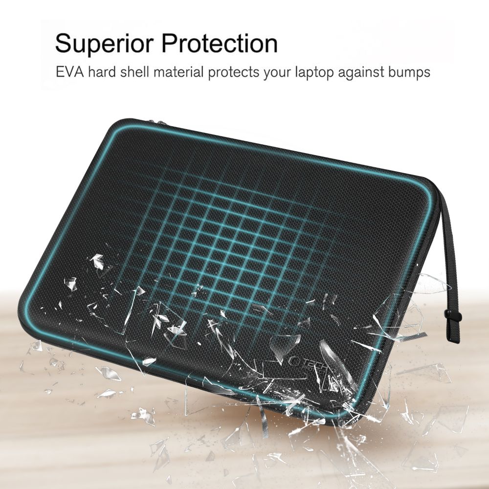 Tech-Protect Hardpouch dėklas 15–16" nešiojamam kompiuteriui – juodas -- Others