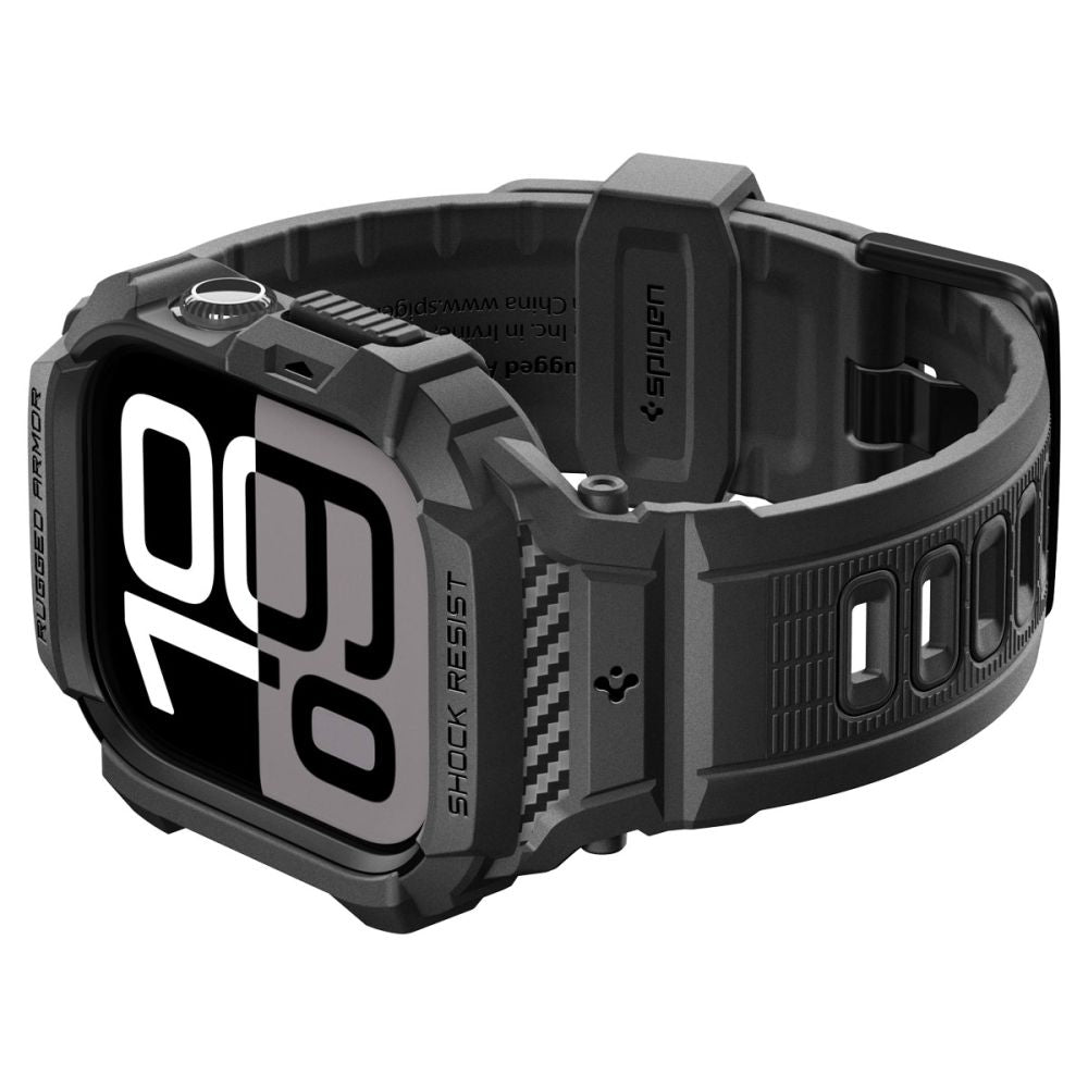 „Spigen Rugged Armor Pro“ dirželis, skirtas Apple Watch 42 mm – juodas