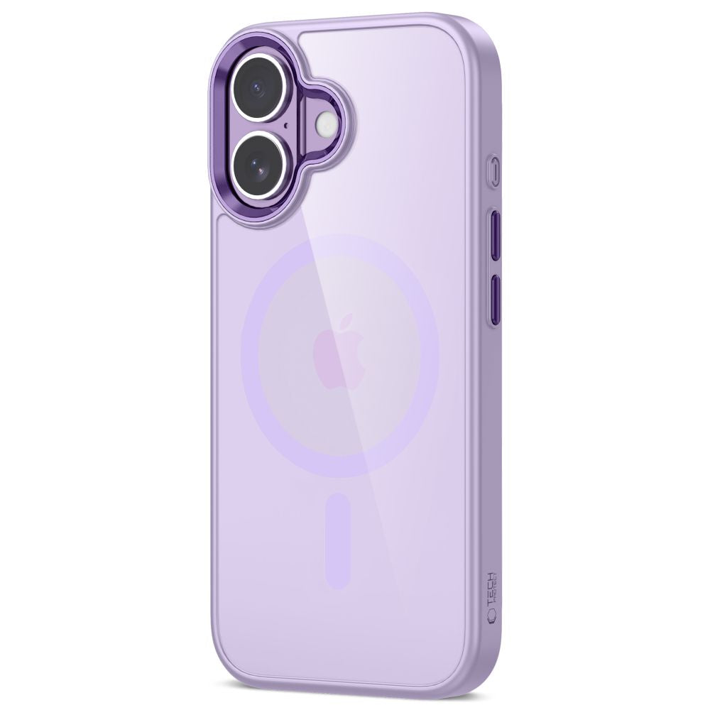 Tech-Protect MagMat MagSafe dėklas iPhone 17 – skaidriai violetinis -- iPhone 17