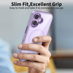 Tech-Protect MagMat MagSafe dėklas iPhone 17 – skaidriai violetinis -- iPhone 17