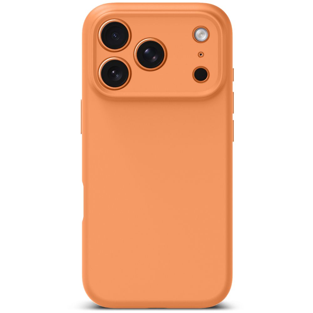 Tech-Protect silikoninis MagSafe dėklas iPhone 17 Pro Max – oranžinis -- iPhone 17 Pro Max