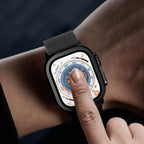 Tech-Protect grūdintas stiklas Apple Watch Ultra 49mm (2 vnt.) – oranžinis -- Apple Watch Ultra 1 (49 mm)
