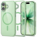 Tech-Protect MagMat MagSafe Dėklas, skirtas iPhone 17 - Transparent Green -- iPhone 17