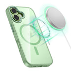 Tech-Protect MagMat MagSafe Dėklas, skirtas iPhone 17 - Transparent Green -- iPhone 17