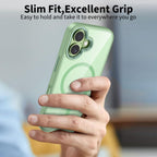 Tech-Protect MagMat MagSafe Dėklas, skirtas iPhone 17 - Transparent Green -- iPhone 17