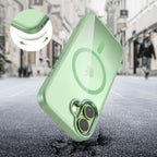Tech-Protect MagMat MagSafe Dėklas, skirtas iPhone 17 - Transparent Green -- iPhone 17