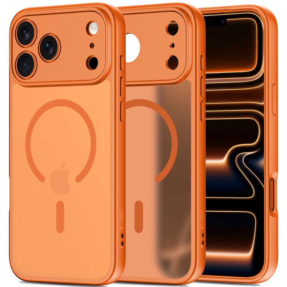 Tech-Protect BasicMag MagSafe dėklas iPhone 17 Pro Max – oranžinis -- iPhone 17 Pro Max