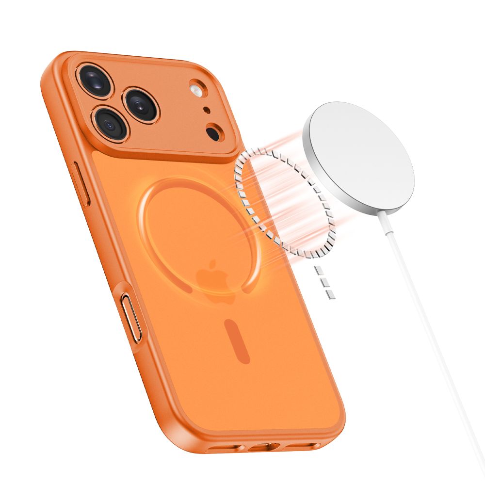 Tech-Protect BasicMag MagSafe dėklas iPhone 17 Pro Max – oranžinis -- iPhone 17 Pro Max