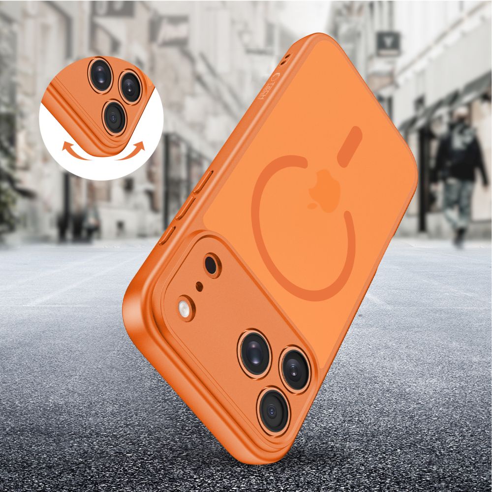 Tech-Protect BasicMag MagSafe dėklas iPhone 17 Pro Max – oranžinis -- iPhone 17 Pro Max